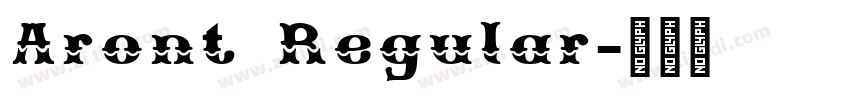 Aront Regular字体转换